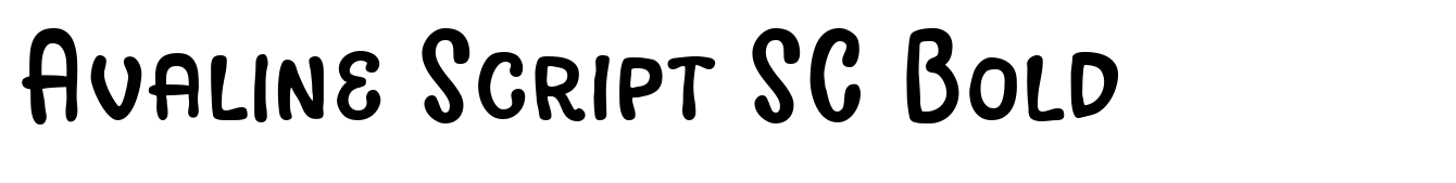 Avaline Script SC Bold